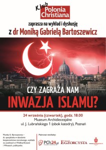 plakat A3 Bartoszewicz islam Poznan