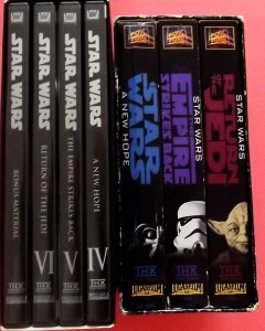 Star Wars grzbiety płyt i kaset
