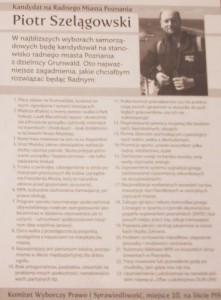 ulotka wyborcza - wybory samorządowe