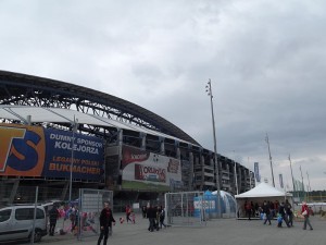 i opuszczam teren przy stadionie Lecha Poznań gdzie odbył się festyn