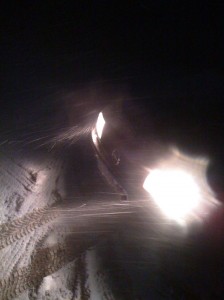 Zamieć śnieżna w okolicy Poznania - na Św. Mikołaja