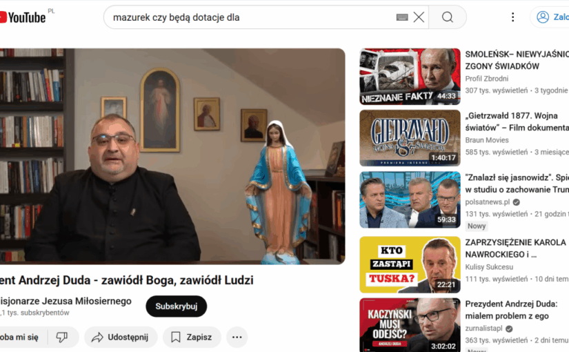 Jedna z krytycznych wypowiedzi na temat prezydentury…